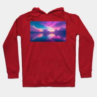 neon seascape Hoodie